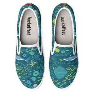 Bucketfeet Slip-On Shoes - Ocean Life Women's Size 8.5 NWT